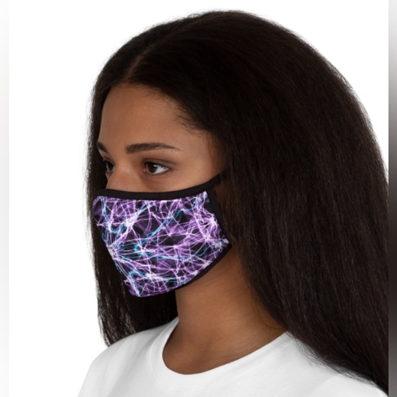 Psychedelic Purple 💜 Reusable Face Mask - Picture 3 of 3